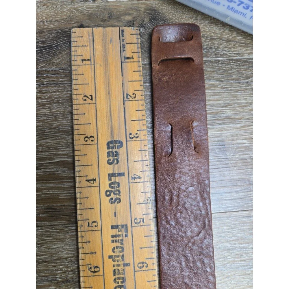 Muse Saint Augustine 1 Piece Buckle-less Leather Belt 1.5